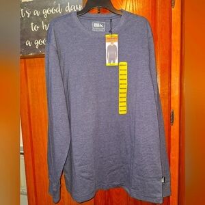 Eddie Bauer Blue Long Sleeve Crewneck T-Shirt in a mens medium. Base layer NWT